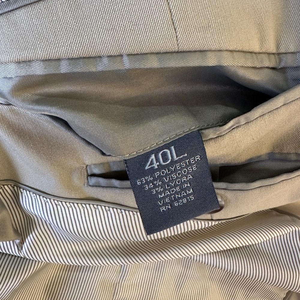 Madison Modern Fit Suit Jacket 40L Stretch Beige New Without Tags - Picture 2 of 13